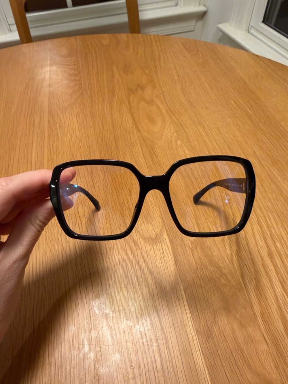 CHANEL SQUARE BLUE LIGHT GLASSES - Picture 3 of 6